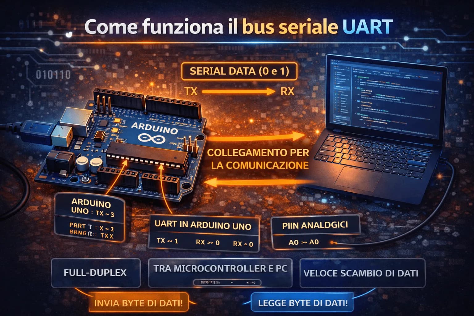 Come funziona il bus seriale UART